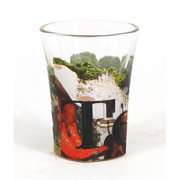 Americaware Texas Full Color Etched Shot Glass SGTXS02